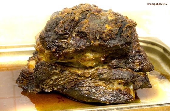 A hús, ahogyan kijött a sütőből - kép: Krumpli Béla